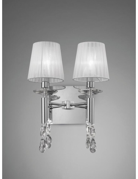 Aplique de Pared TIFFANY Cromo para E14