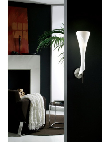 Aplique de Pared ZACK Níquel para E27