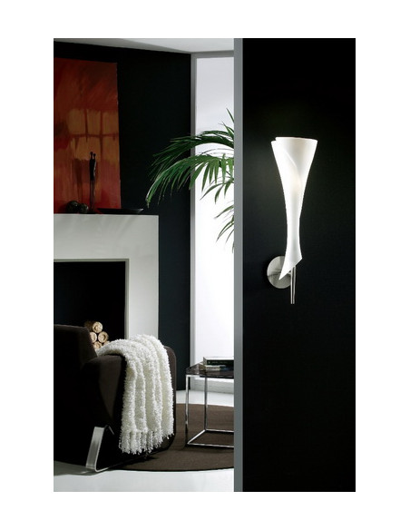 Aplique de Pared ZACK Níquel para E27