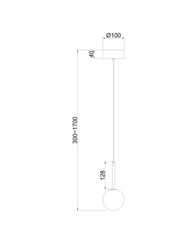 Lámpara de techo CELLAR Negro para G4