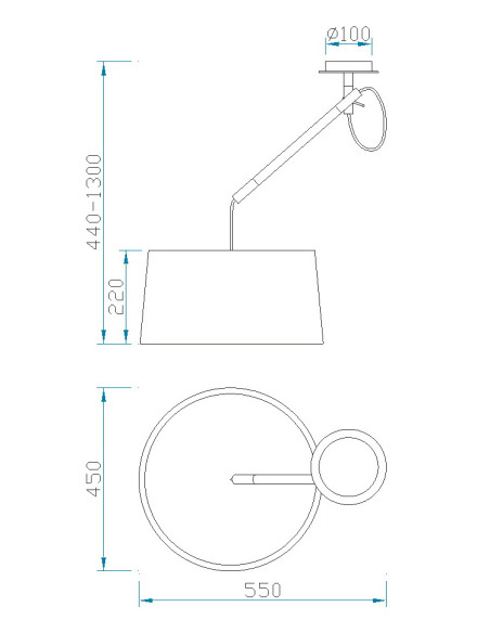 Lámpara de techo NORDICA Blanco y Madera para E27