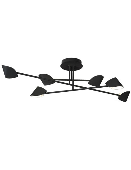 Plafón de techo CAPUCCINA Negro