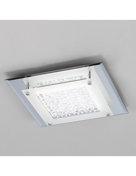 Plafón de techo CRYSTAL LED Cromo