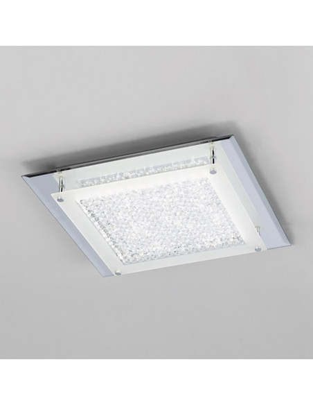 Plafón de techo CRYSTAL LED Cromo