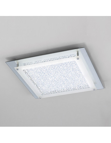 Plafón de techo CRYSTAL LED Cromo