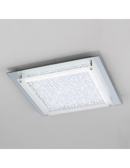 Plafón de techo CRYSTAL LED Cromo
