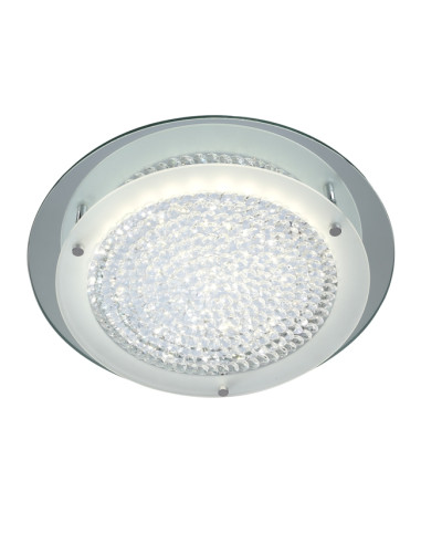 Plafón de techo CRYSTAL LED Cromo