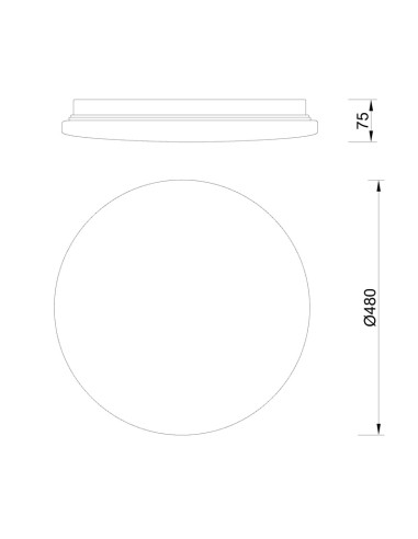 Plafón de techo ZERO SMART Blanco
