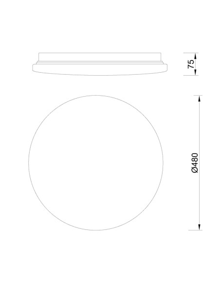 Plafón de techo ZERO SMART Blanco