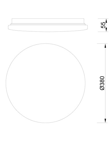 Plafón de techo ZERO SMART Blanco