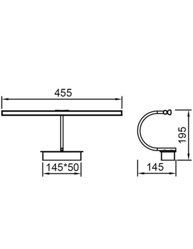 Aplique de Pared PARACURU Negro