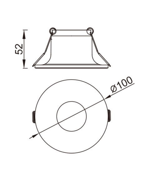 Empotrable Downlight LAGOS Blanco para GU10