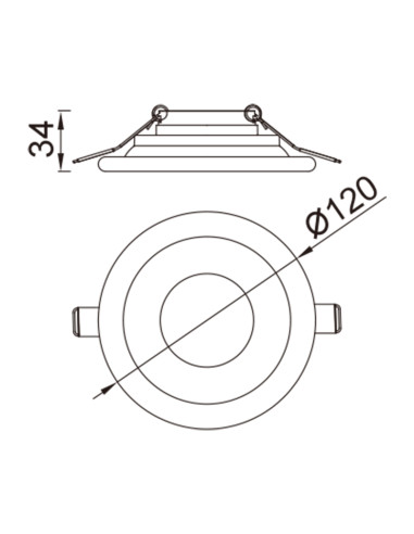 Empotrable Downlight LAGOS Blanco para GU10