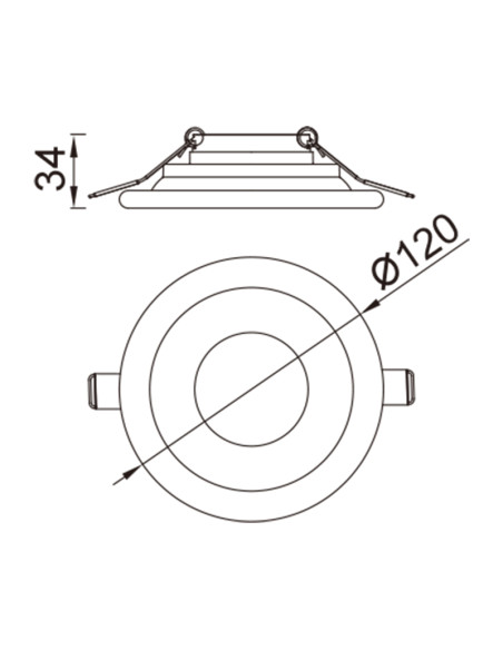 Empotrable Downlight LAGOS Blanco para GU10