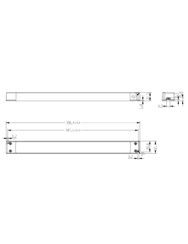 Fuente de alimentación para carril magnético MAGNETO 06 Blanco