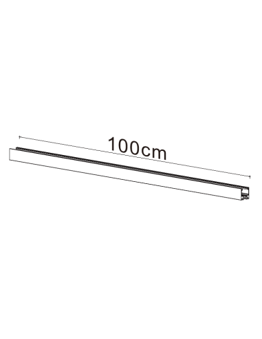 Carril magnético MAGNETO Negro