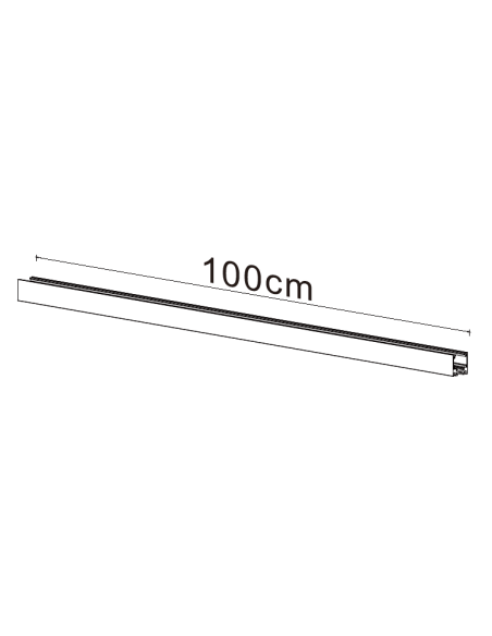 Carril magnético MAGNETO Negro