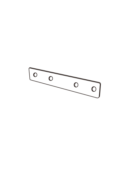 Accesorio unión para carril magnético MAGNETO Negro