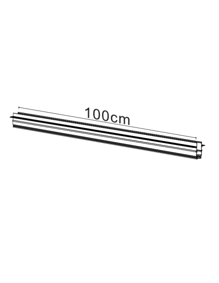 Carril magnético MAGNETO Negro