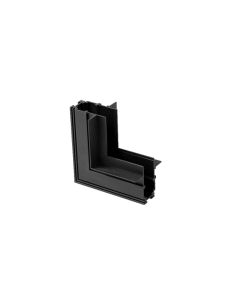 Conexión Empotrar en L 90º para carril magnético MAGNETO Negro