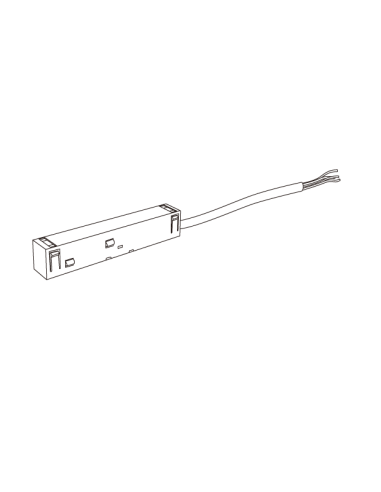 Fuente de alimentación para carril magnético MAGNETO Negro