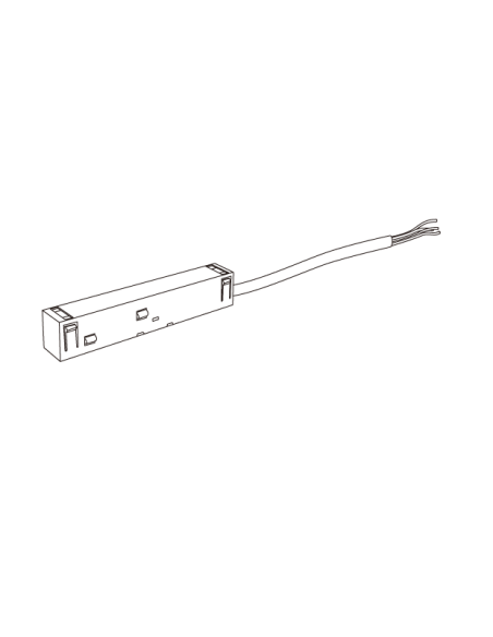 Fuente de alimentación para carril magnético MAGNETO Negro