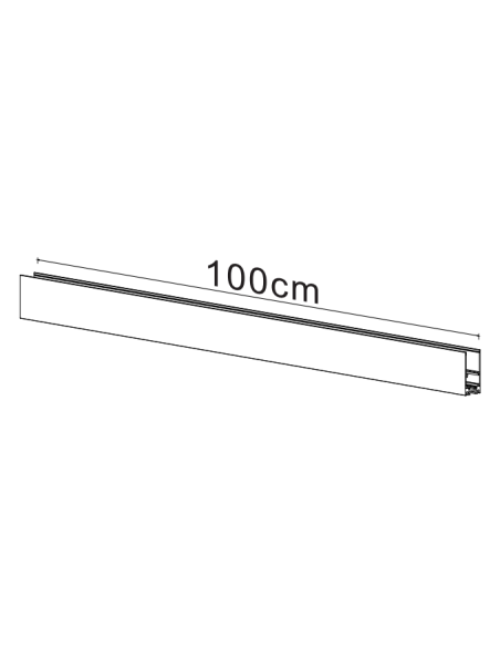 Carril magnético MAGNETO Negro