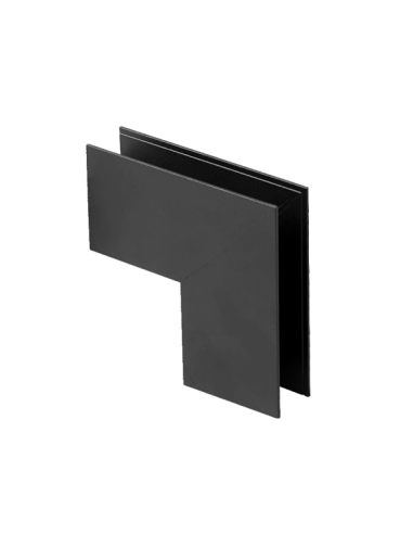 Conexión Superficie en L 90º para carril magnético MAGNETO Negro
