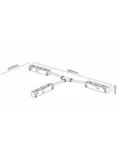 Fuente de alimentación para carril magnético MAGNETO Negro