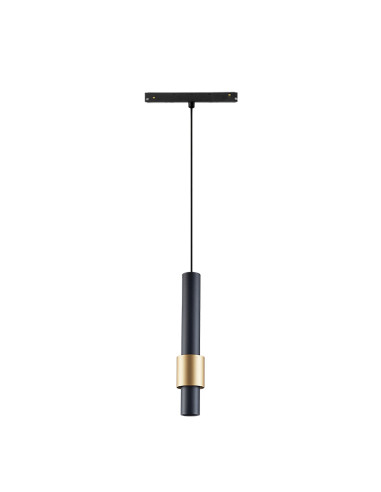 Lámpara de colgar para carril magnético MAGNETO Negro y Oro
