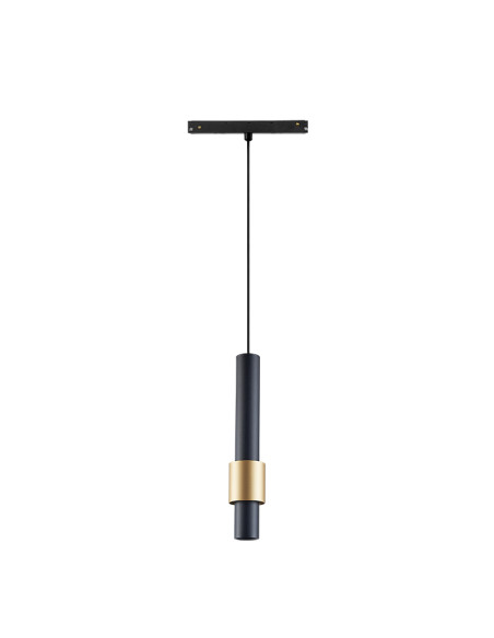 Lámpara de colgar para carril magnético MAGNETO Negro y Oro