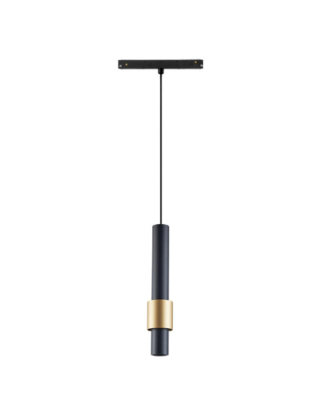 Lámpara de colgar para carril magnético MAGNETO Negro y Oro