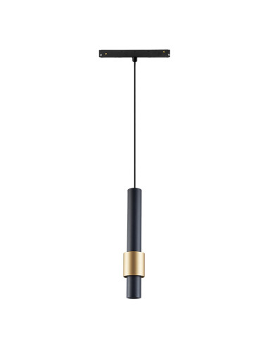 Lámpara de colgar para carril magnético MAGNETO Negro y Oro