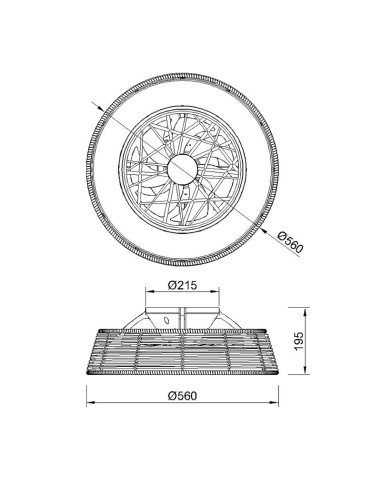 Ventilador de Techo INDONESIA Natural