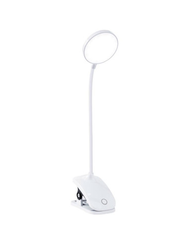 Lámpara Flexo con pinza Orientable Blanco 7W REG