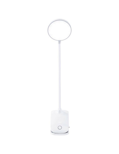 Lámpara Flexo con pinza Orientable Blanco 7W REG