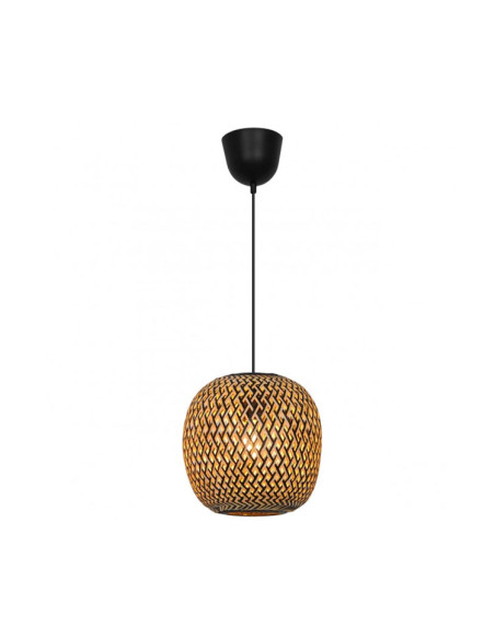 Lámpara Colgante bamboo natural para E27 Alguero