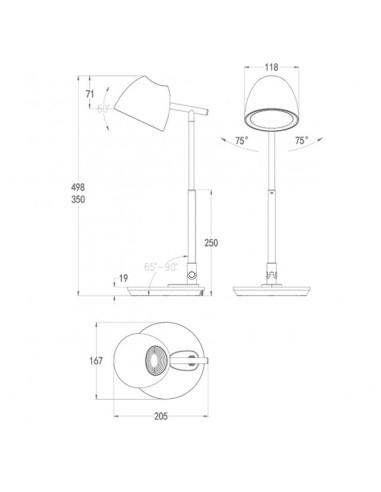 Flexo 8W LED Sobremesa 3000/6300K 580lm Foster