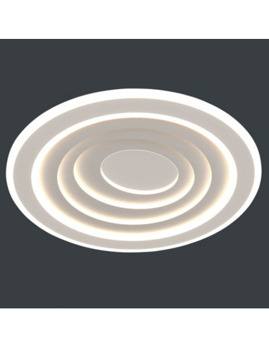 Plafón 123W LED CCT con mando metacrilato blanco Castedu