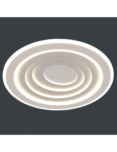 Plafón 123W LED CCT con mando metacrilato blanco Castedu