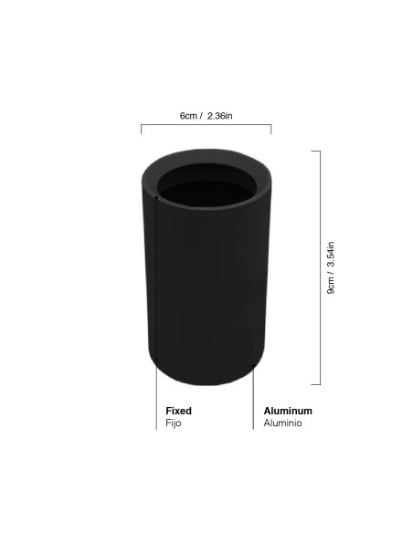 Spot Fijo 6x10cm para Bombilla GU10