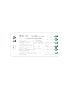 Controlador LED 5 en 1 WiFi 2.4GHz 12A máx. IP20
