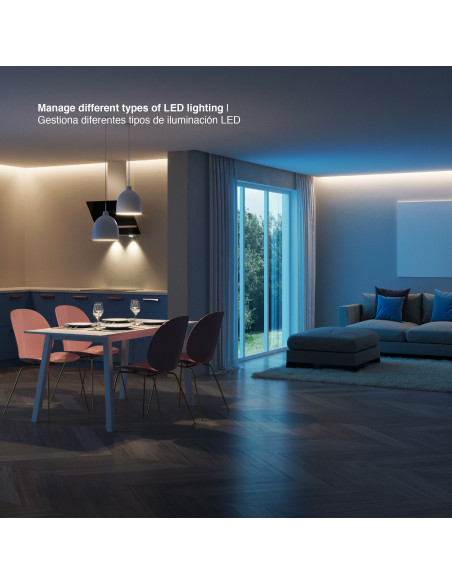 Controlador LED 5 en 1 WiFi 2.4GHz 12A máx. IP20