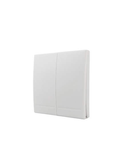 Tecla inalámbrica  RF, 2 Efectos Smart House, Blanco