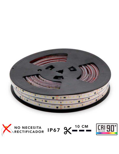 Tira LED IP65  AC240V - 14W/m Blanco neutro 4000Kº x1m