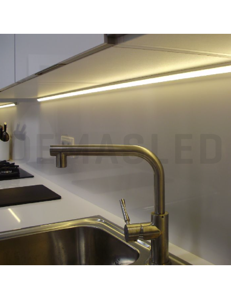 Perfil de Aluminio Esquinero 16x16mm, Cover Curvo Opal Blanco x2m