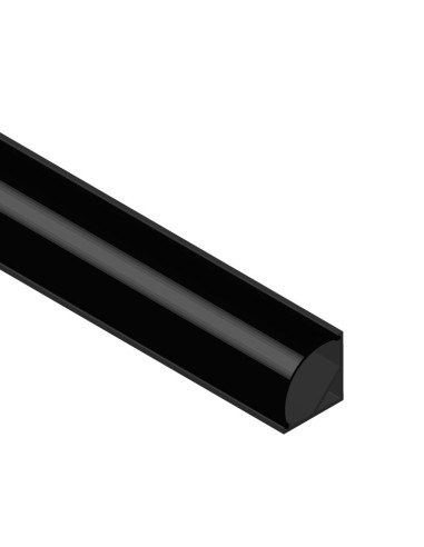 Perfil de Aluminio Esquinero 16x16mm, Cover Curvo Opal Blanco x2m