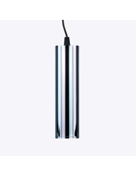 Colgante Cilindro cromado para bombilla GU10 (no incluida)