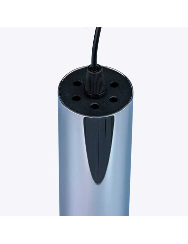 Colgante Cilindro cromado para bombilla GU10 (no incluida)