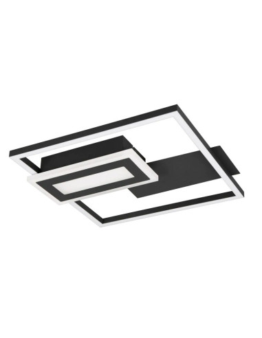 Plafón Spi negro 22W 3000K